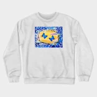 Blue Butterflies Crewneck Sweatshirt